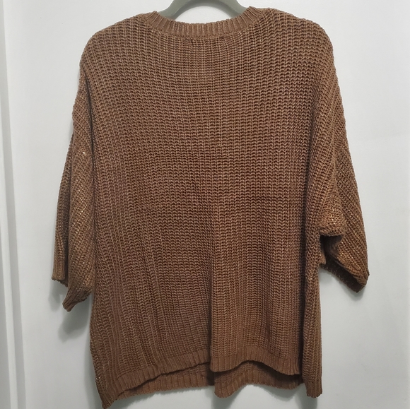Womens baggy sweater with metallic print - Picture 2 of 4